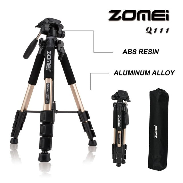 Professional Portable Travel Aluminum Camera Tripod
