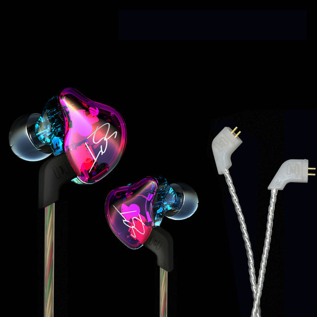 Original KZ ZST Colorful BA+DD In Ear Earphone