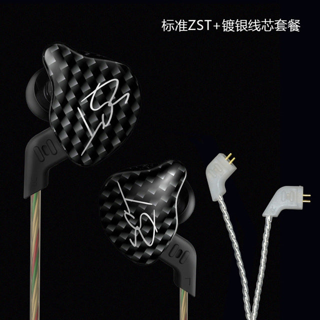 Original KZ ZST Colorful BA+DD In Ear Earphone