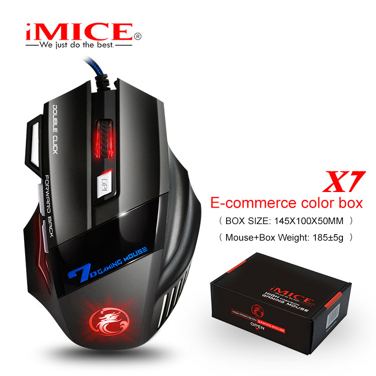 iMice Silent Wired Gaming Mouse